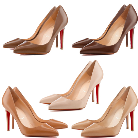телесные туфли Christian Louboutin из коллекции Nudes