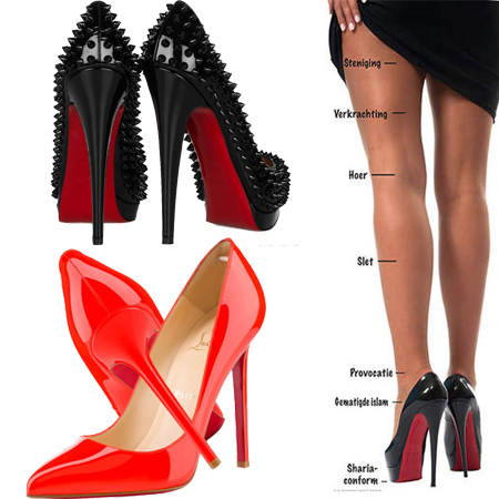 обувь Chrisrian Louboutin в антиисламской рекламной кампании