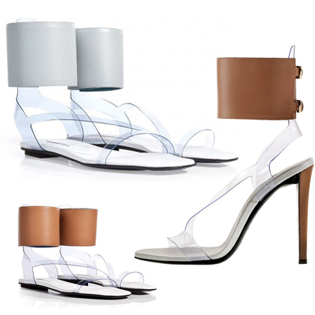 пластмассовые женские босоножки лето 2014 Vionnet